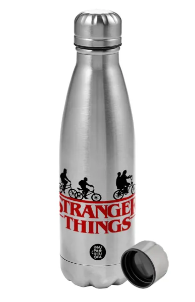 Stranger Things red — Μεταλλικό παγούρι νερού, ανοξείδωτο ατσάλι, 750ml