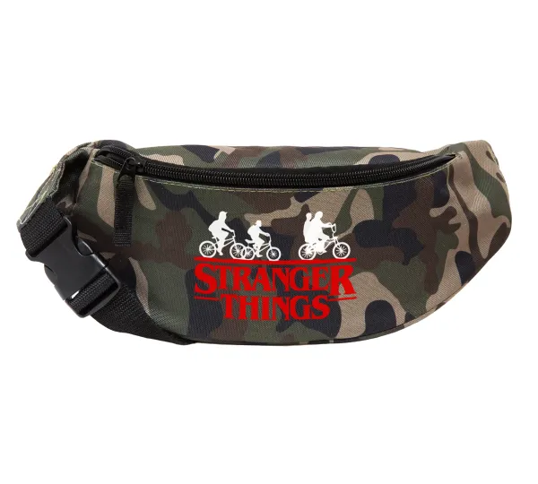 Stranger Things red — Unisex waist bag (banana) in Jungle camouflage color with 2 pockets