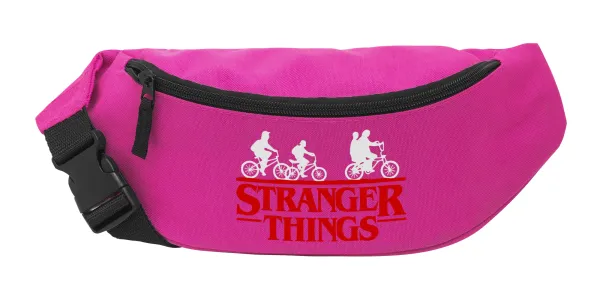Stranger Things red — Unisex waist bag (banana) in PINK color with 2 pockets