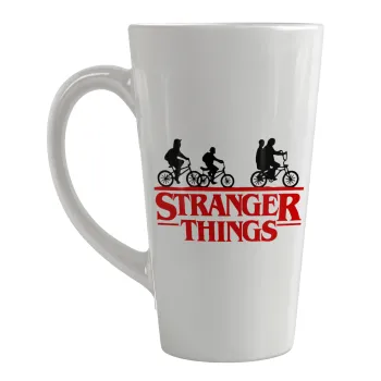 Stranger Things red, Κούπα κωνική Latte Μεγάλη, κεραμική, 450ml