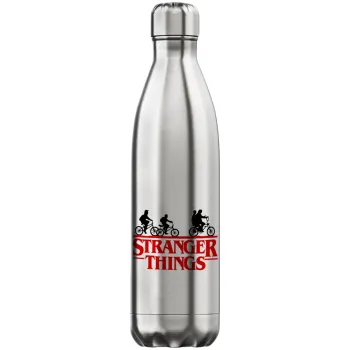 Stranger Things red, Inox (Stainless steel) hot metal mug, double wall, 750ml