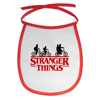 Stranger Things red, Σαλιάρα μωρού αλέκιαστη με κορδόνι Κόκκινη
