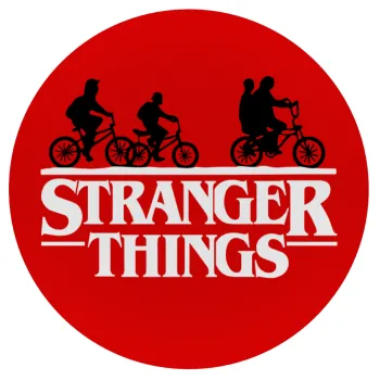 Stranger Things red, Mousepad Στρογγυλό 20cm