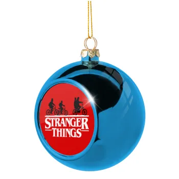 Stranger Things red, Blue Christmas tree ball ornament 8cm
