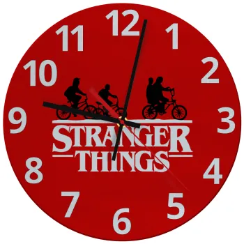 Stranger Things red, Ρολόι τοίχου γυάλινο (30cm)