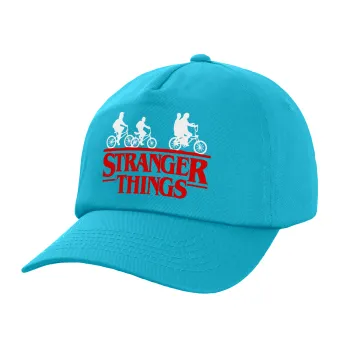 Stranger Things red, Καπέλο Ενηλίκων Baseball, 100% Βαμβακερό,  Γαλάζιο (ΒΑΜΒΑΚΕΡΟ, ΕΝΗΛΙΚΩΝ, UNISEX, ONE SIZE)