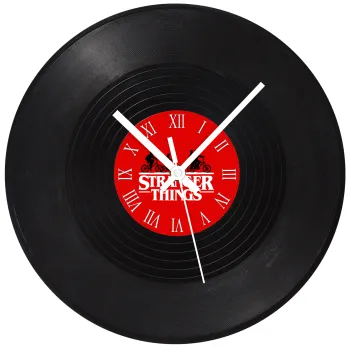 Stranger Things red, Ρολόι τοίχου Βινύλιο (30cm)