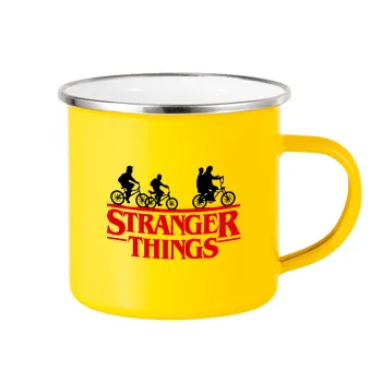 Stranger Things red, Yellow Enamel Metallic Cup 360ml