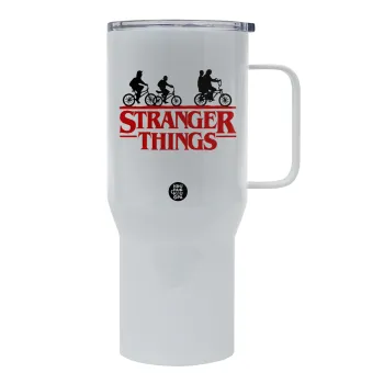Stranger Things red, Mega Stainless steel Tumbler with lid, double wall 750L