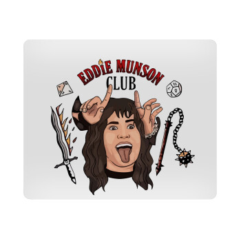 Eddie Munson, Hellfire CLub, Stranger Things, Mousepad ορθογώνιο 23x19cm