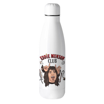 Eddie Munson, Hellfire CLub, Stranger Things, Metal mug thermos (Stainless steel), 500ml