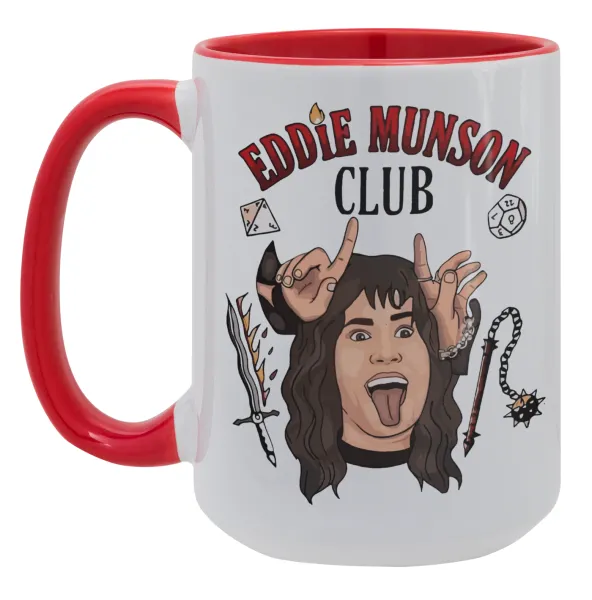 Eddie Munson — Mega mug 15oz, red ceramic, 450ml