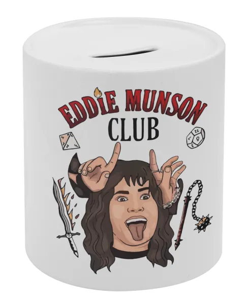 Eddie Munson — Κουμπαράς πορσελάνης με τάπα