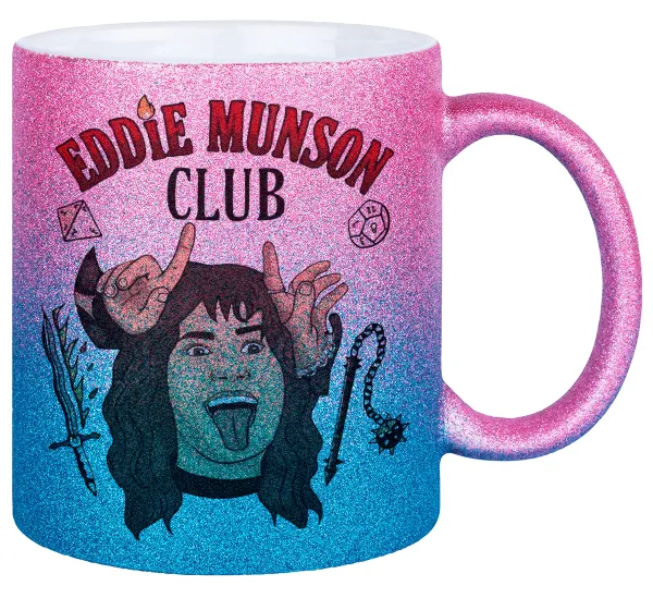 Eddie Munson — Κούπα Χρυσή/Μπλε Glitter, κεραμική, 330ml