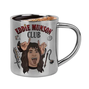 Eddie Munson, Hellfire CLub, Stranger Things, Κουπάκι μεταλλικό διπλού τοιχώματος για espresso (220ml)