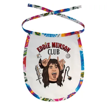 Eddie Munson, Hellfire CLub, Stranger Things, Σαλιάρα μωρού αλέκιαστη με κορδόνι Χρωματιστή