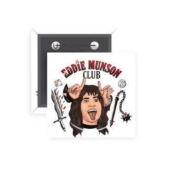 Eddie Munson, Hellfire CLub, Stranger Things, Κονκάρδα παραμάνα τετράγωνη 5x5cm