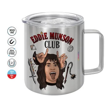 Eddie Munson, Hellfire CLub, Stranger Things, Mug Stainless steel double wall 300ml
