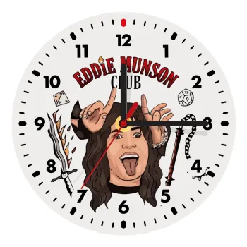 Eddie Munson, Hellfire CLub, Stranger Things, Wooden wall clock (20cm)