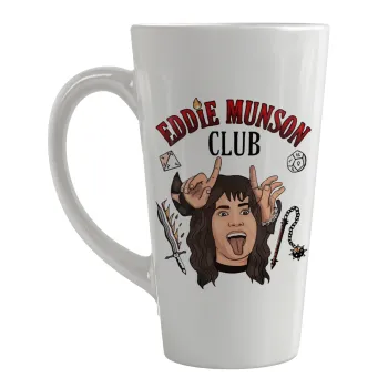 Eddie Munson, Hellfire CLub, Stranger Things, Κούπα κωνική Latte Μεγάλη, κεραμική, 450ml