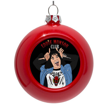 Eddie Munson, Red Christmas tree ornament bauble 8cm
