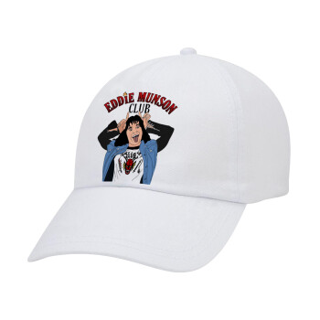 Eddie Munson, Καπέλο Baseball Λευκό (5-φύλλο, unisex)