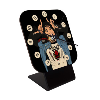 Eddie Munson, Επιτραπέζιο ρολόι σε φυσικό ξύλο (10cm)