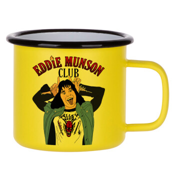 Eddie Munson, Κούπα Μεταλλική εμαγιέ ΜΑΤ Κίτρινη 360ml