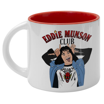 Eddie Munson, Κούπα κεραμική 400ml Λευκή/Κόκκινη