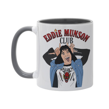 Eddie Munson, Κούπα χρωματιστή γκρι, κεραμική, 330ml