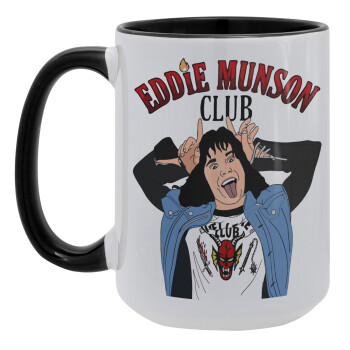 Eddie Munson, Κούπα Mega 15oz, κεραμική Μαύρη, 450ml