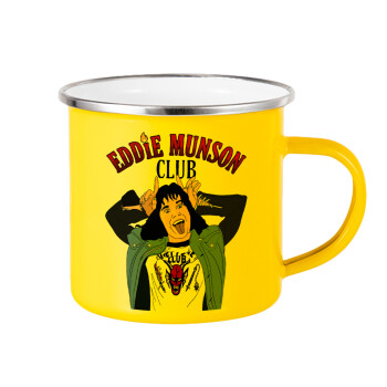 Eddie Munson, Κούπα Μεταλλική εμαγιέ Κίτρινη 360ml