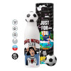 Soccer Metal mug thermos, double wall, 550ml