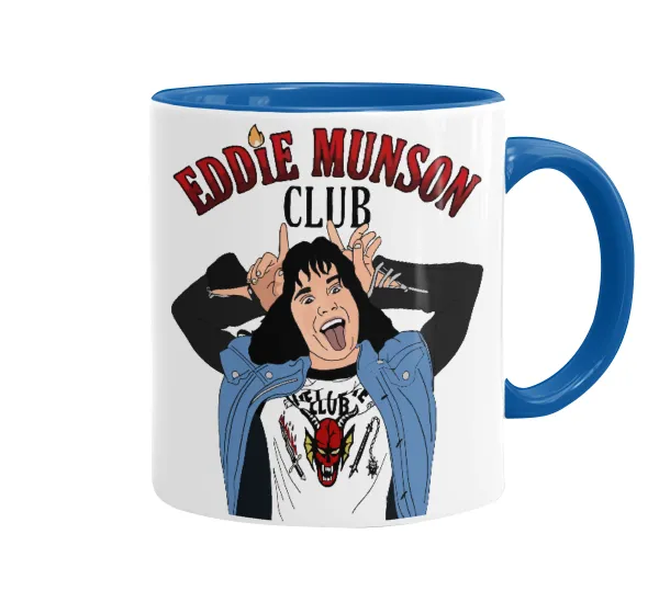 Eddie Munson — Κούπα χρωματιστή μπλε, κεραμική, 330ml