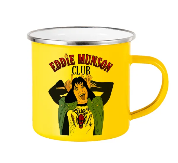 Eddie Munson — Yellow Enamel Metallic Cup 360ml
