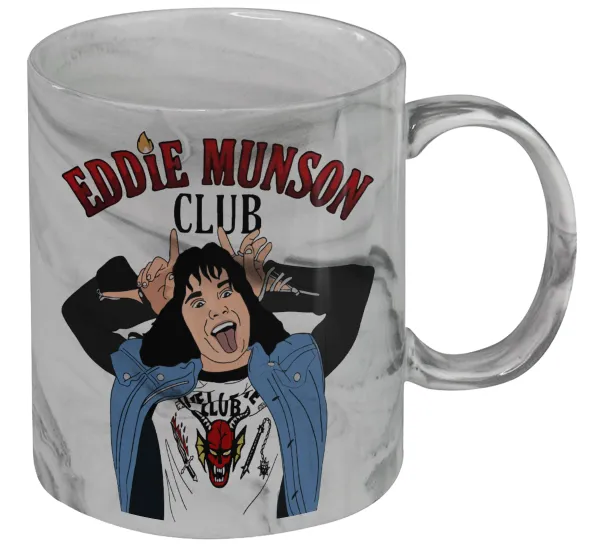 Eddie Munson — Mug ceramic marble style, 330ml