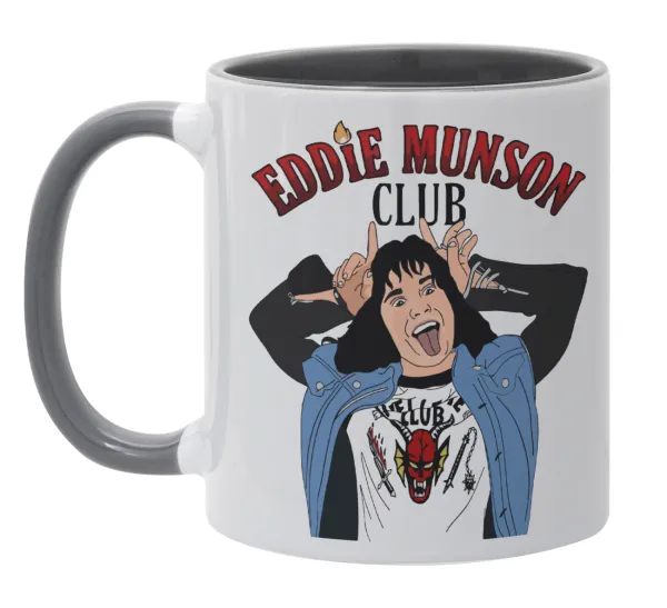 Eddie Munson — Κούπα χρωματιστή γκρι, κεραμική, 330ml