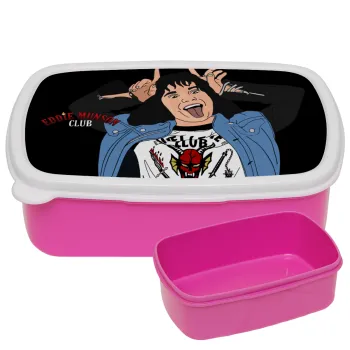 Eddie Munson, ΡΟΖ παιδικό δοχείο φαγητού (lunchbox) πλαστικό (BPA-FREE) Lunch Βox M18 x Π13 x Υ6cm