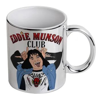 Eddie Munson, Mug ceramic, silver mirror, 330ml