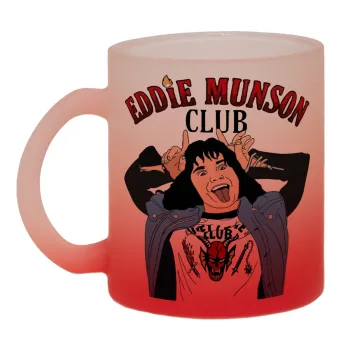 Eddie Munson, Κούπα γυάλινη δίχρωμη με βάση το κόκκινο ματ, 330ml