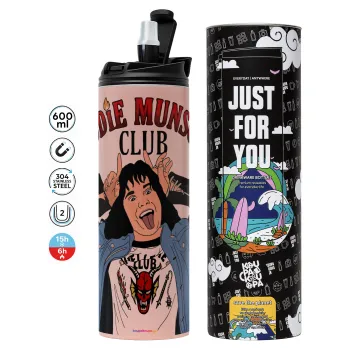 Eddie Munson, Tumbler stainless steel PINK 600ml