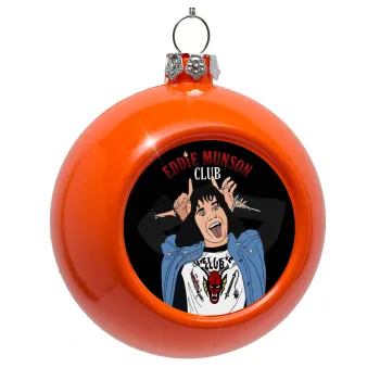 Eddie Munson, Στολίδι Χριστουγεννιάτικη μπάλα δένδρου Πορτοκαλί 8cm