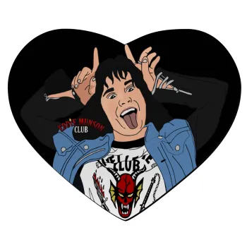Eddie Munson, Mousepad heart 23x20cm
