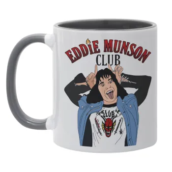 Eddie Munson, Κούπα χρωματιστή γκρι, κεραμική, 330ml