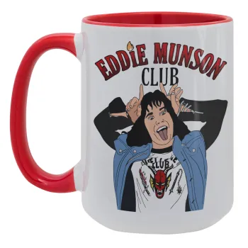 Eddie Munson, Κούπα Mega 15oz, κεραμική Κόκκινη, 450ml