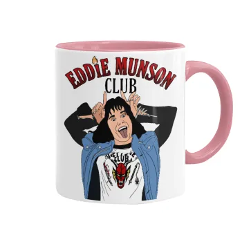 Eddie Munson, Mug colored pink, ceramic, 330ml