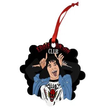 Eddie Munson, Christmas ornament snowflake wooden 7.5cm