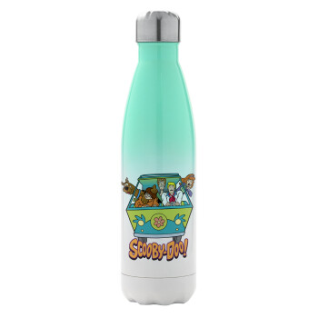 Scooby Doo car, Metal mug thermos Green/White (Stainless steel), double wall, 500ml
