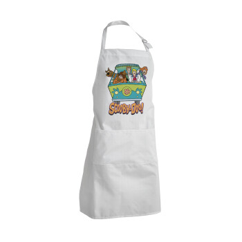 Scooby Doo car, Adult Chef Apron (with sliders and 2 pockets)