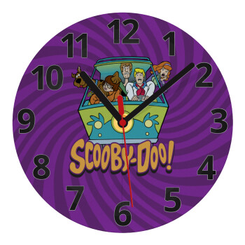 Scooby Doo car, Ρολόι τοίχου γυάλινο (20cm)